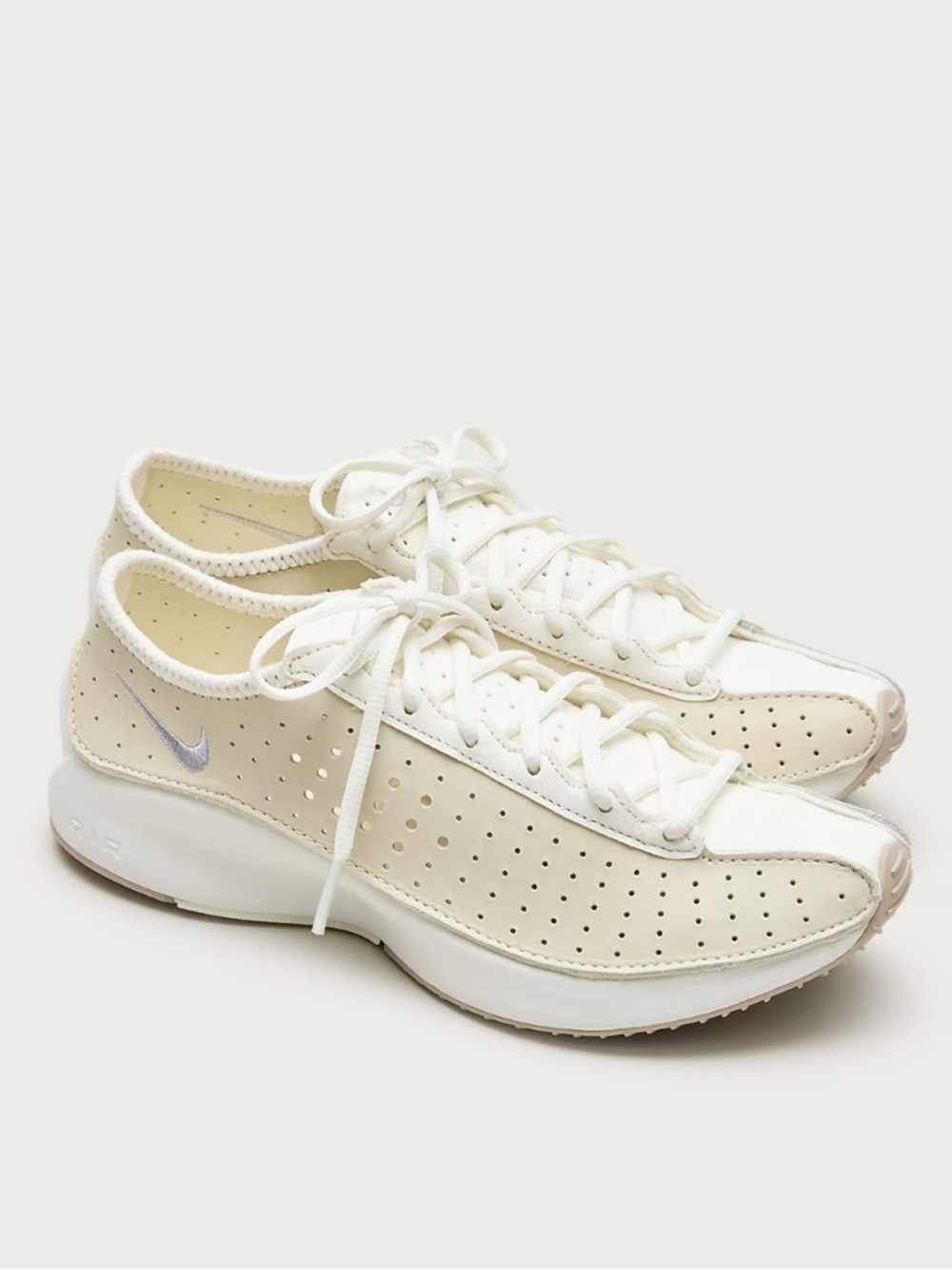 NIKE Air Superfly perforated leather and suede sneakers